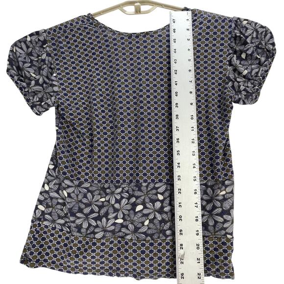 Left of Center Top Womens Size Large L Purple V-Neck Bohemian Prairie Y2K Style - Picture 4 of 6